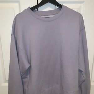 TNA boyfriend crew sweater in violet